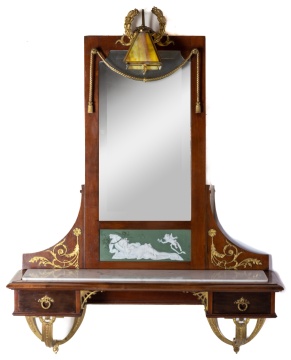 Hall Mirror with Wedgwood Plaque